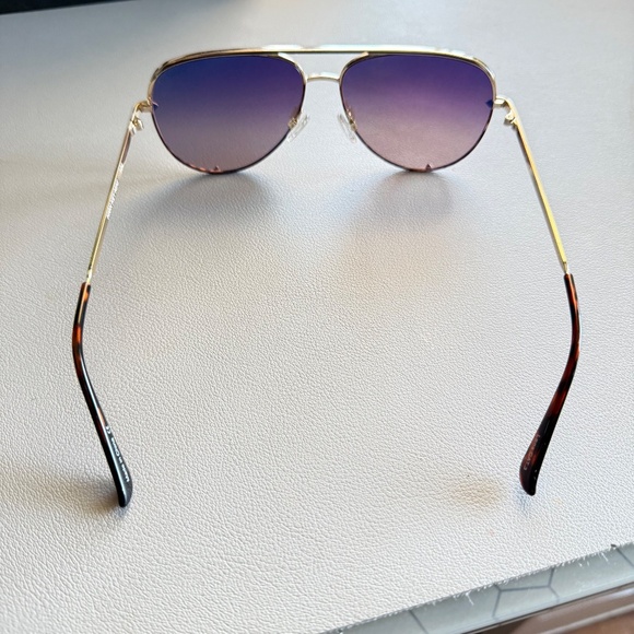 Quay Australia High Key Mini Sunglasses Two-Tone - Picture 2 of 5